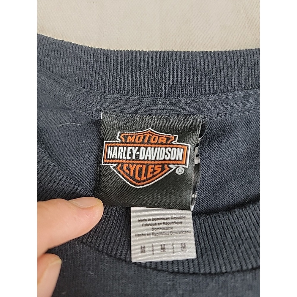 Harley Davidson T Shirt Mens M Nevada Live To Ride Black Biker Motorcycle 2 Side - Picture 3 of 12